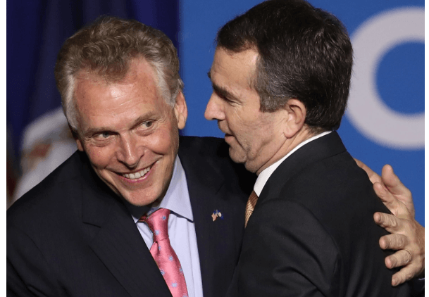 McAuliffe Northam